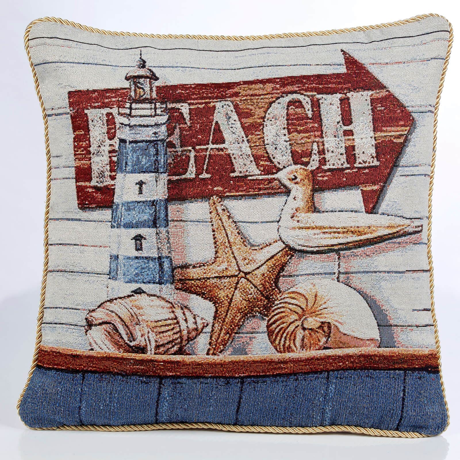 Tapestry Beach Theme Cushion Cover