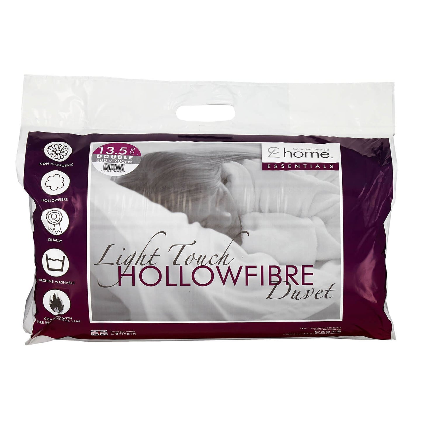 Essentials Hollowfibre Duvet, 13.5 Tog