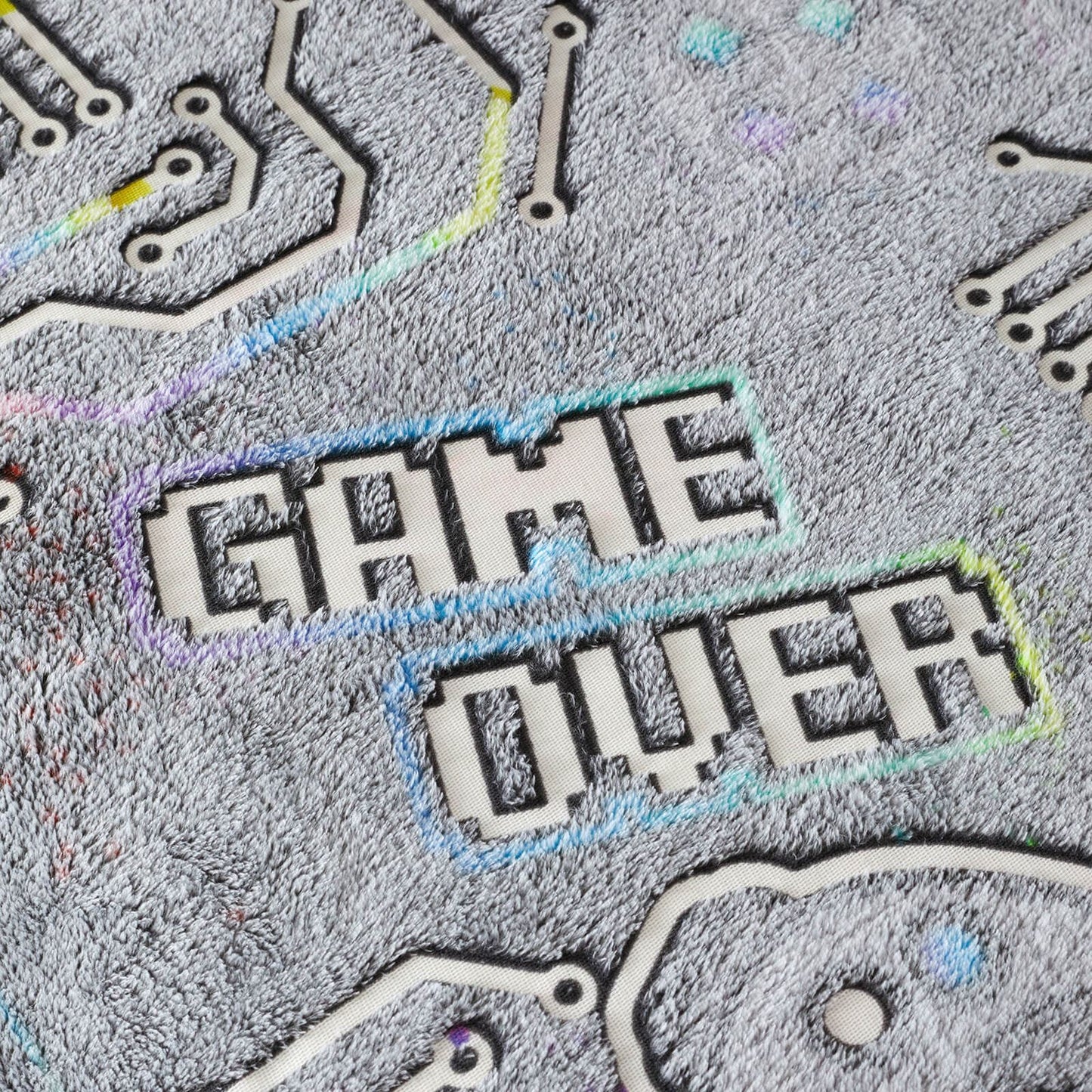 Game Over Fleece Black Duvet Cover Set