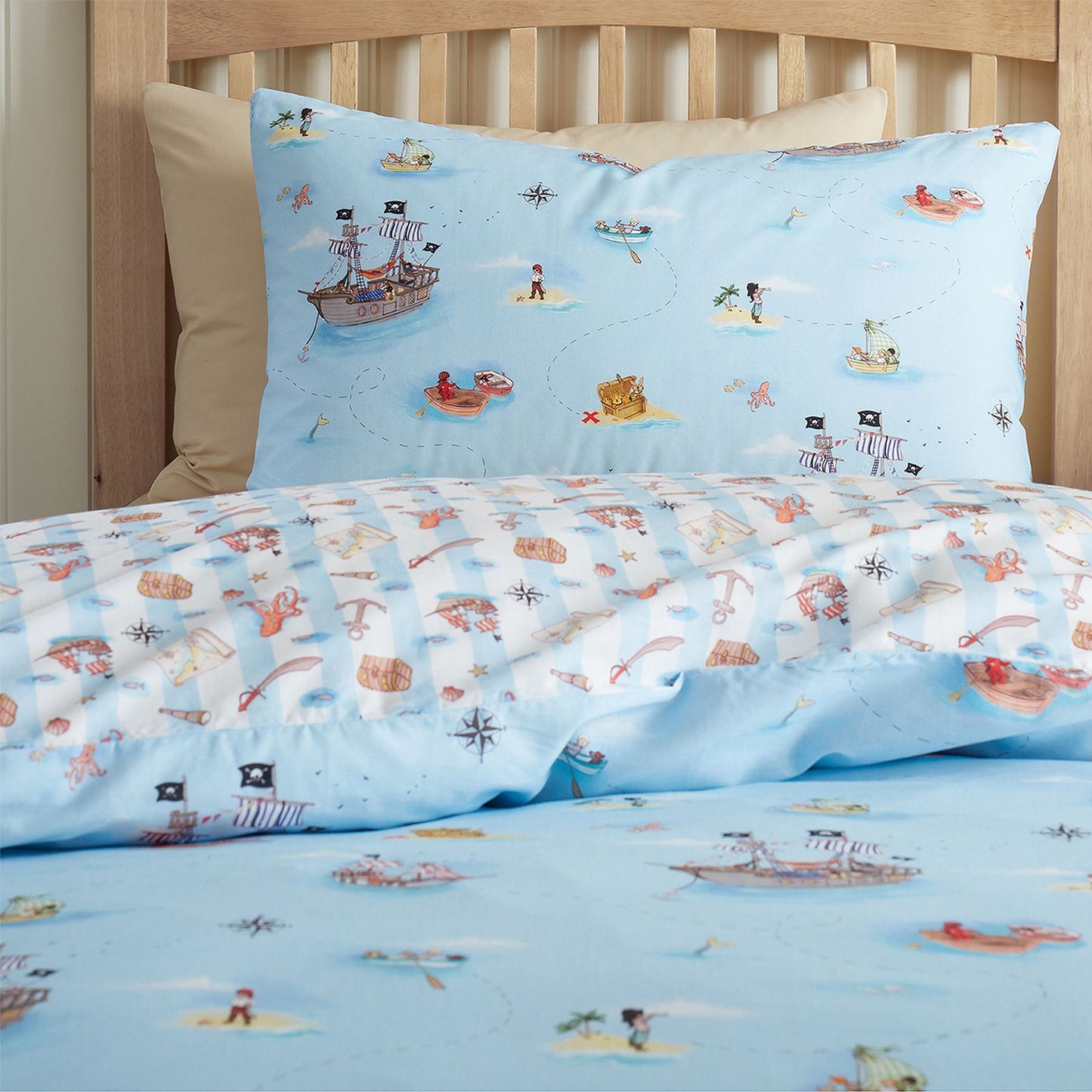Belle & Boo Pirate Blue Duvet Cover Set