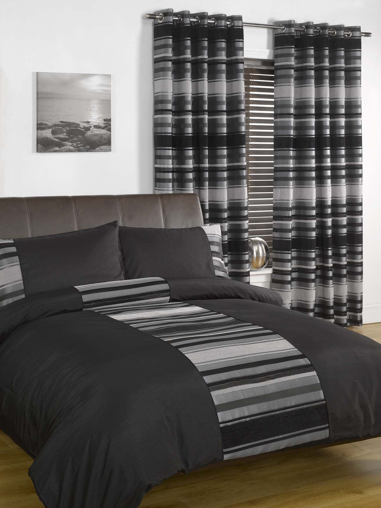 New York Black Duvet Set