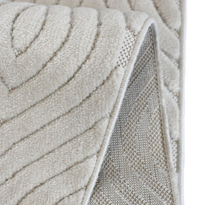 Malmo Tear Drop White Rug