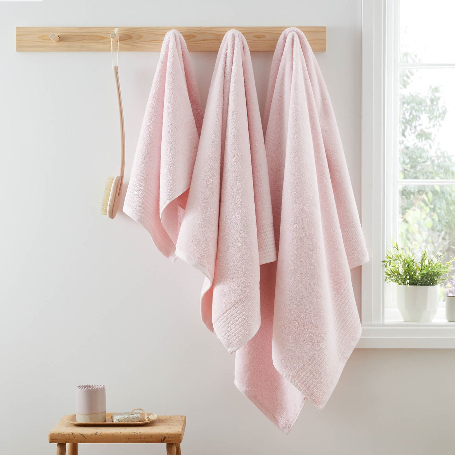 Egyptian Cotton Pink Bath Sheet - 90x140 cm