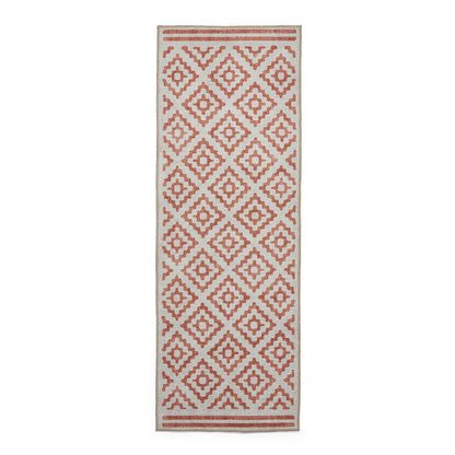 Coral H1058 Orange Modern Washable Rug