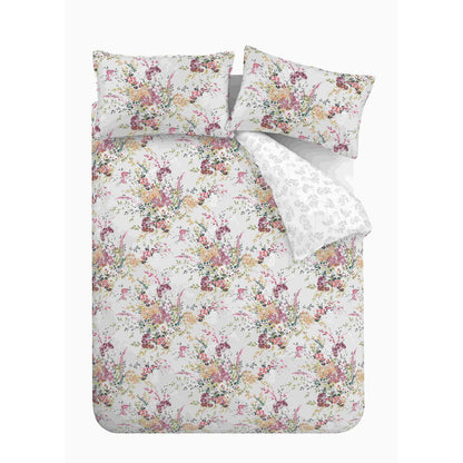 Dried Flowers Grey Duvet Set