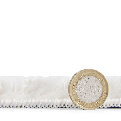 Bay Ivory Plain Shaggy Washable Rug