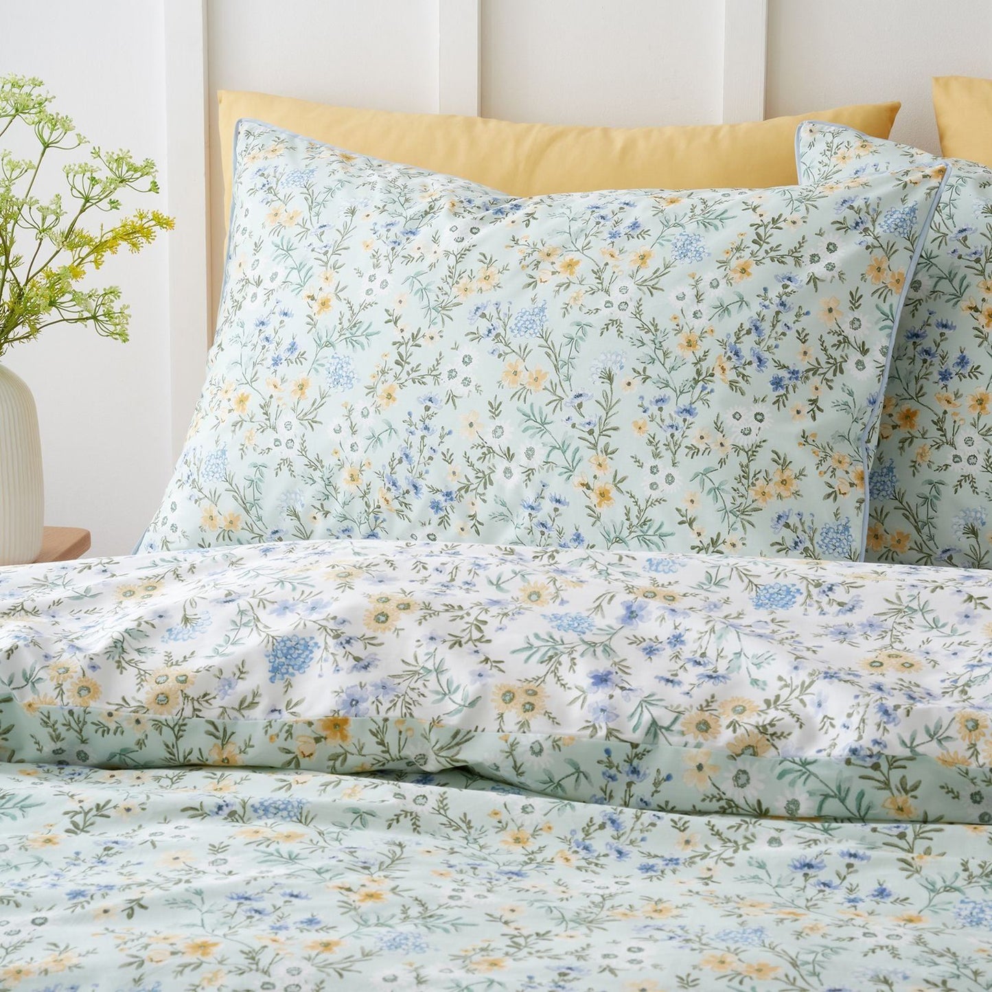 Bianca Ditsy Floral Green Duvet Cover Set