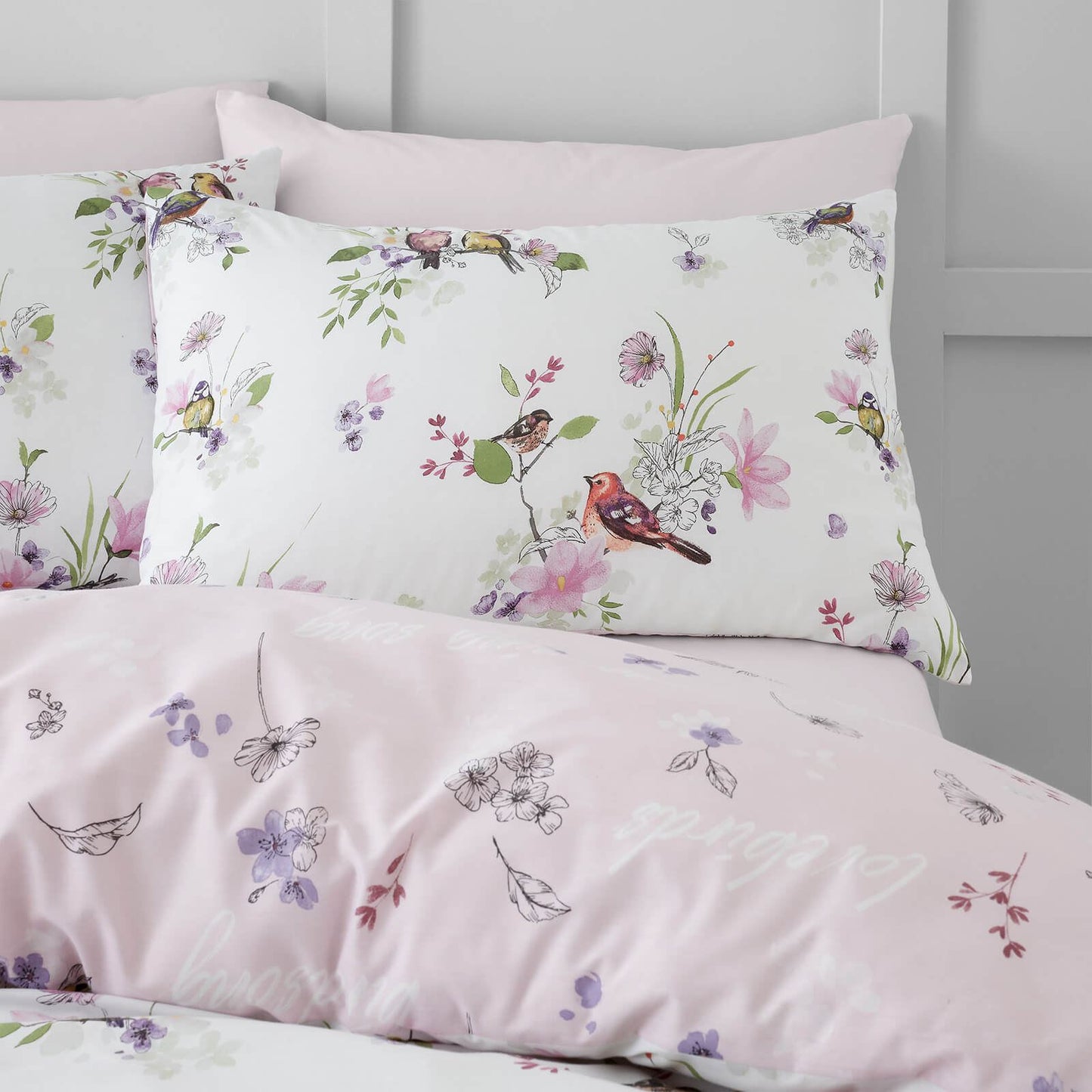 Songbird Pink Duvet Set