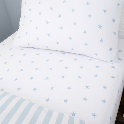 Bianca Mini Star & Stripes Blue Fitted Sheet