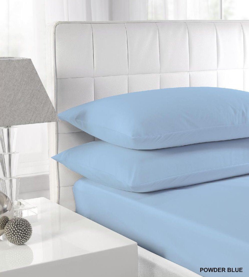 Flannelette Blue Fitted Sheet