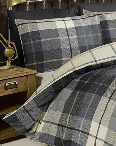 Lomond Check Flannellette Blue Duvet Set