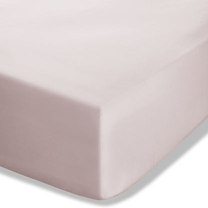 Easy Iron Percale Blush Pink Fitted Sheet