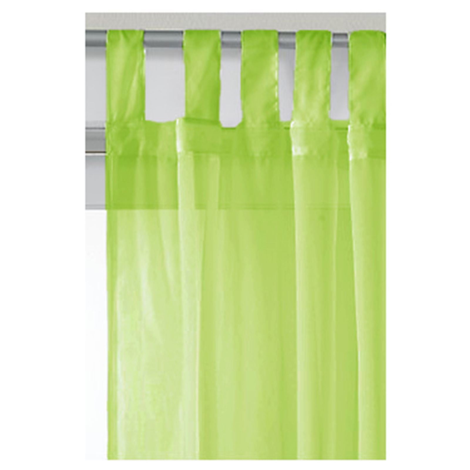 Voile Sheer Lime Curtain Panel