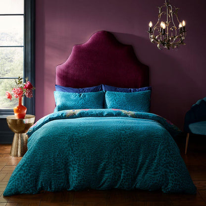 Xanadu Peacock Teal Duvet Cover Set