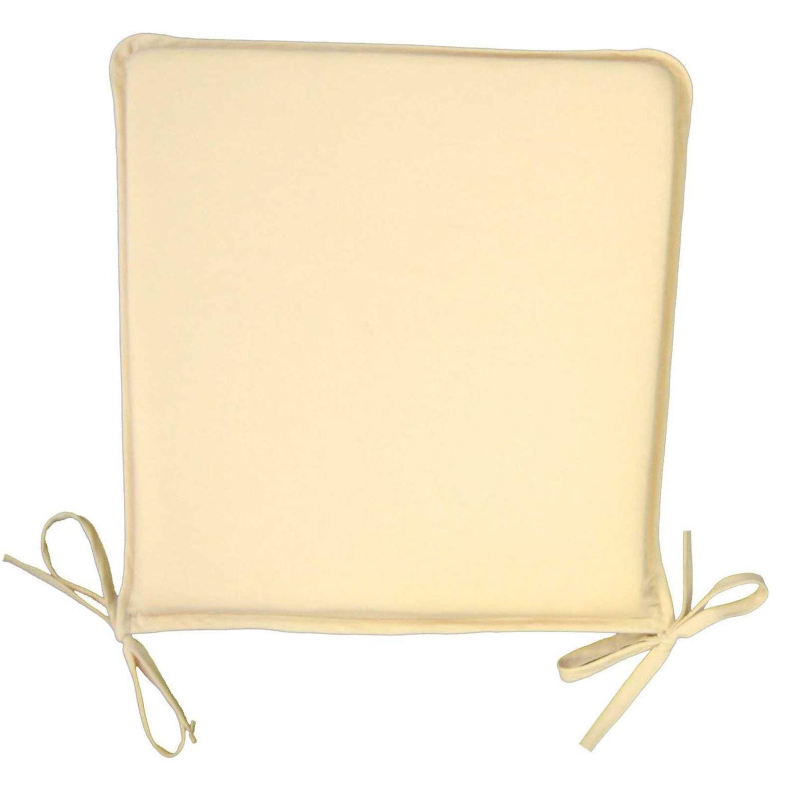 Basic Square Cream Seat Pad