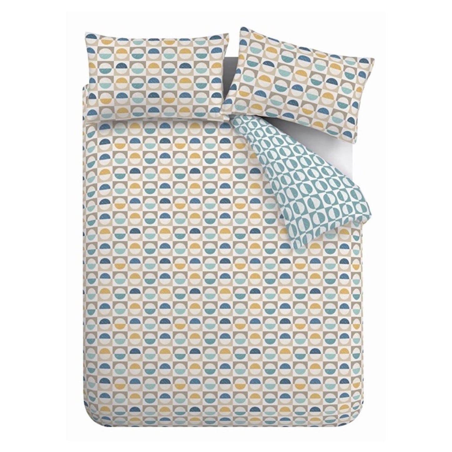 Hans Retro Spot Blue Duvet Cover Set