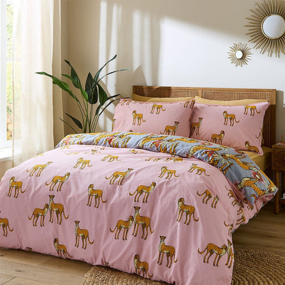 Their Nibs Untamed Cheetah Grey Duvet Cover Set