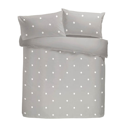Dot Garden Silver/White Duvet Set
