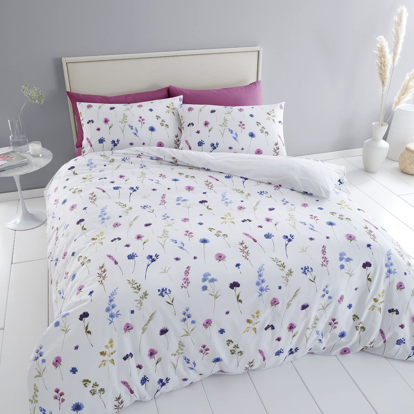 Countryside Floral Pink/Blue Duvet Set