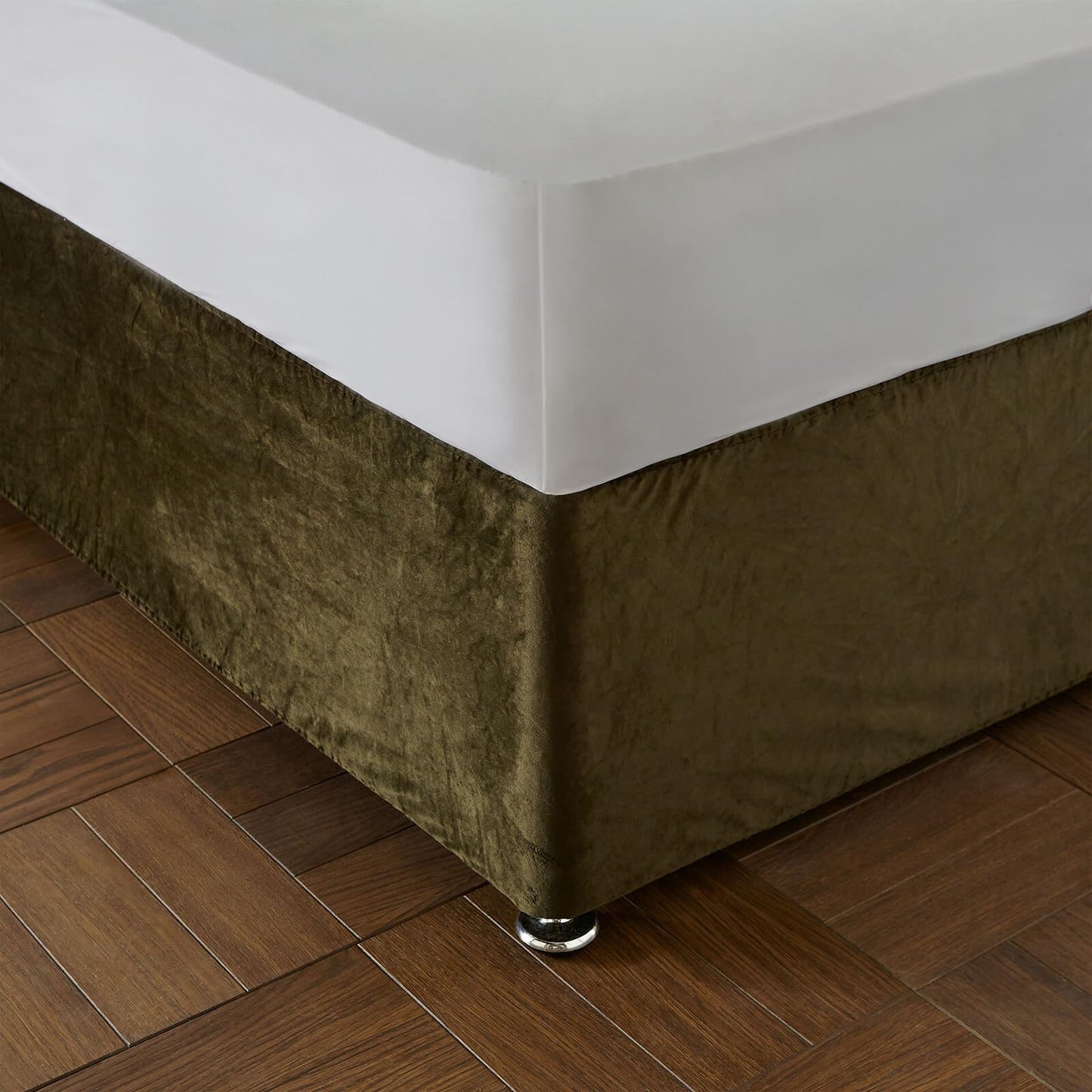 Kingsley Matt Velvet Olive Divan Base Wrap