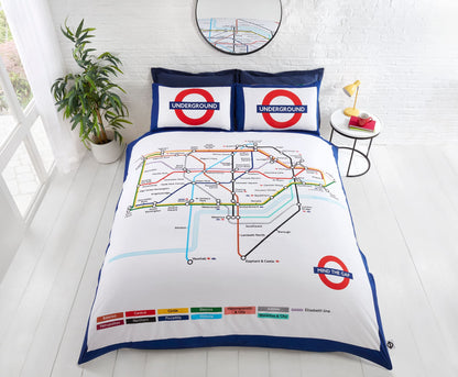 London Underground Multi Duvet Set