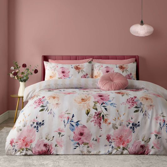 catherine-lansfield-floral-striped-reversible-bedding-duvet-cover-set-cream