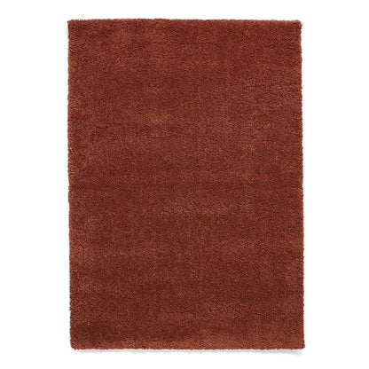 Sierra 9000 Terracotta Plain Shaggy Rug
