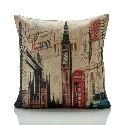 London Big Ben Assorted Multi Cushion Cover