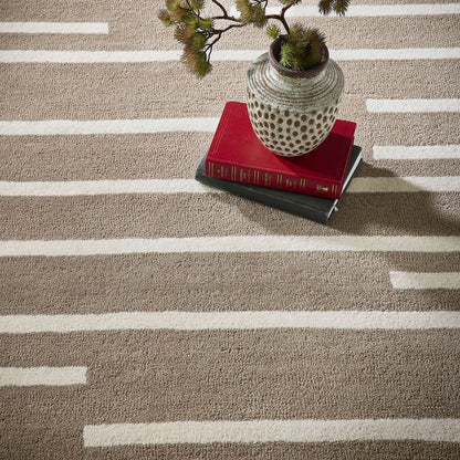 Origins Broken Stripe Beige Rug