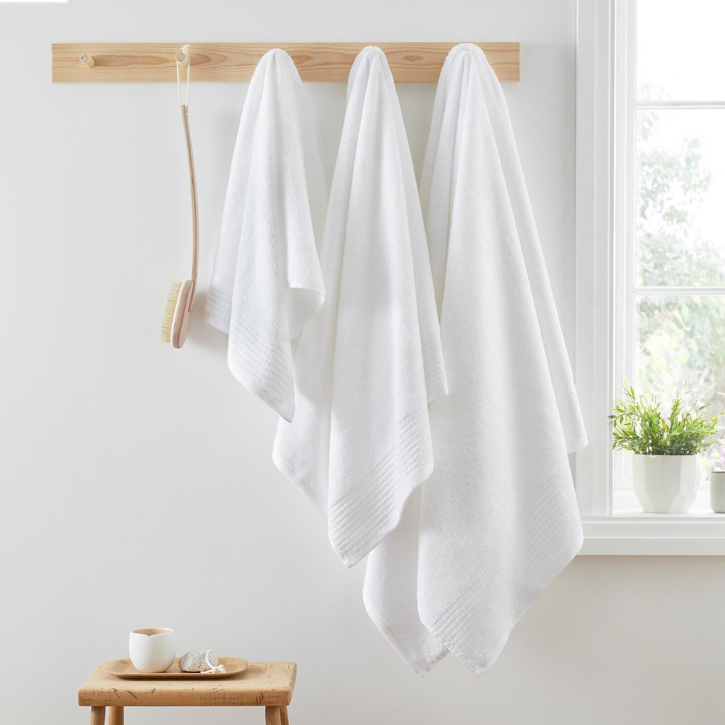 Egyptian Cotton White Hand Towel - 50x85 cm