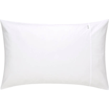 500TC Cotton Sateen Snow Tailored Pillowcase Pair