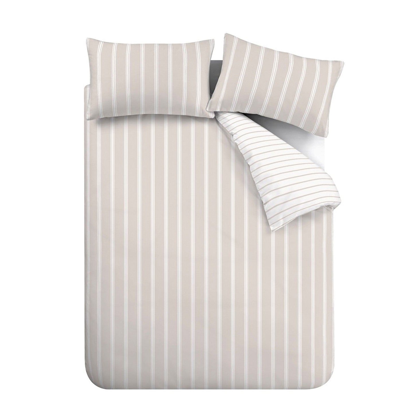 Ashford Stripe Natural Duvet Cover Set
