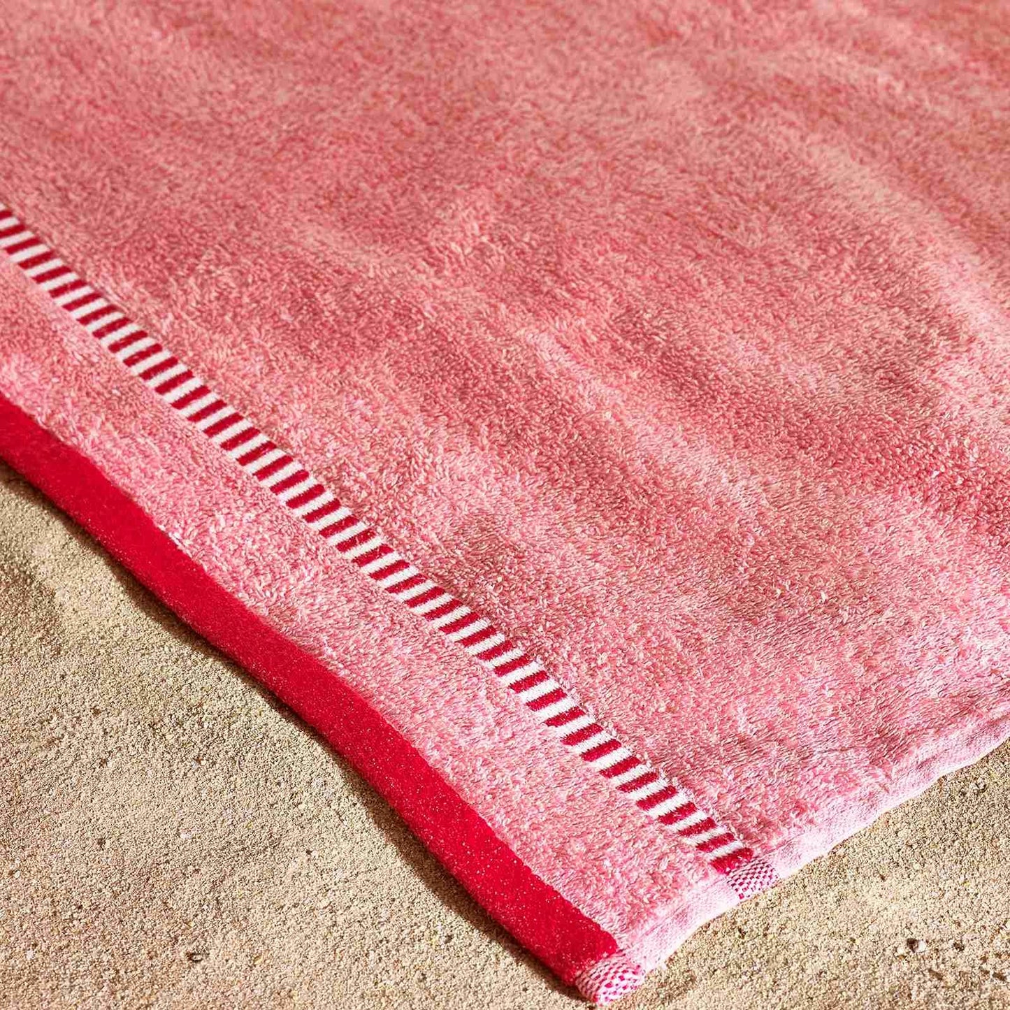 Beach Huts Coral Beach Towel