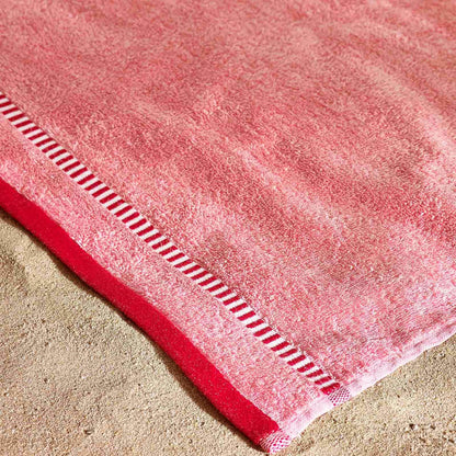 Beach Huts Coral Beach Towel