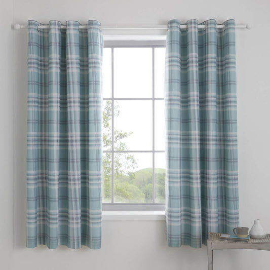 Kelso Mint Eyelet Curtains