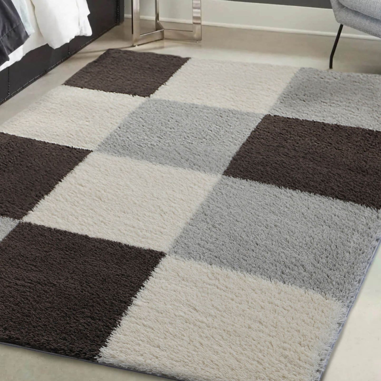 Snug Grey Blocks Rug