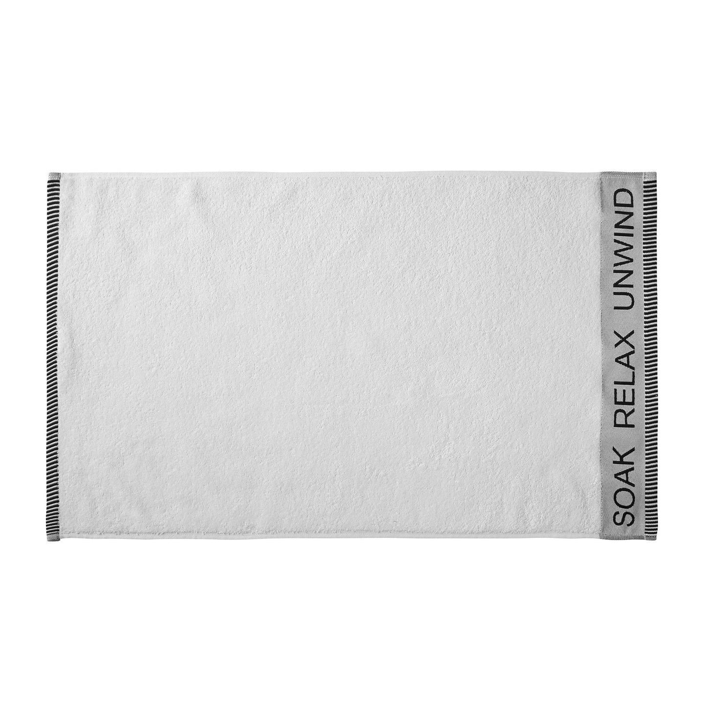 Catherine Lansfield Relax and Unwind White Towel and Sheet