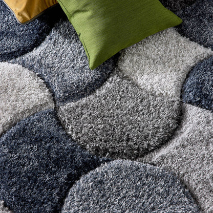 Origins 3D Scallop Navy Rug