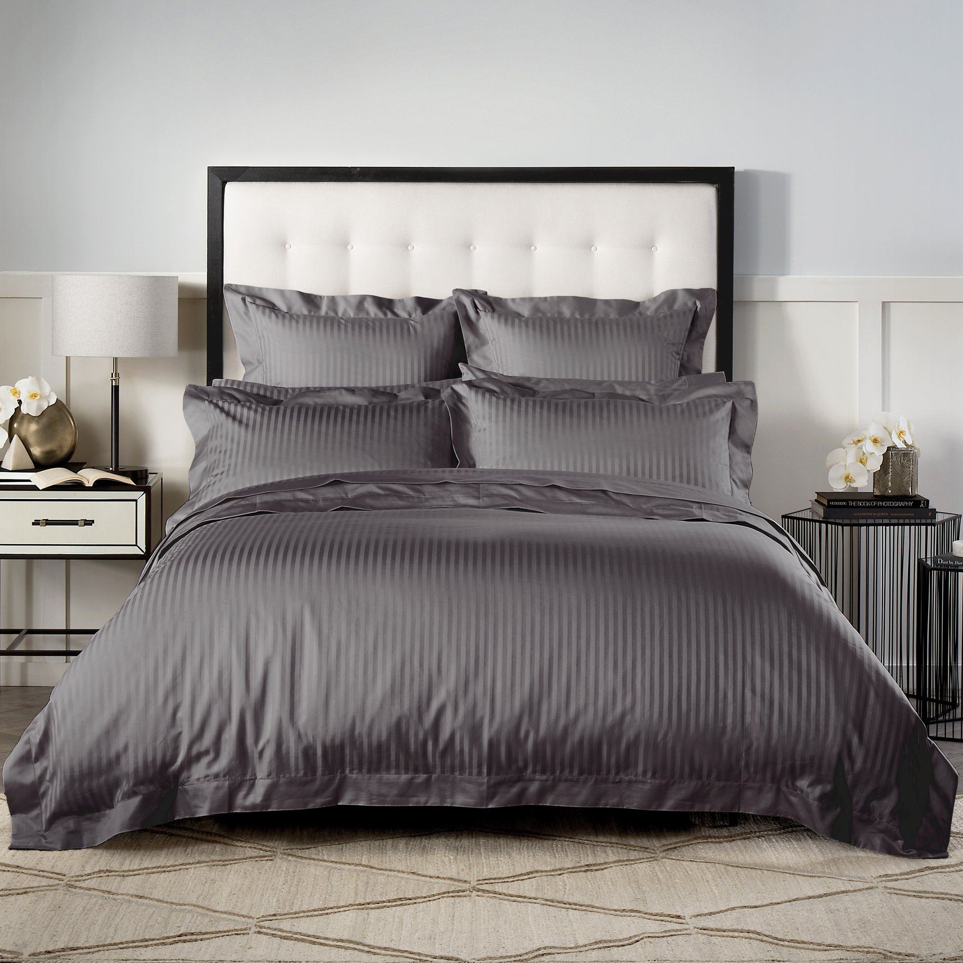 Millennia Charcoal Flat Sheet