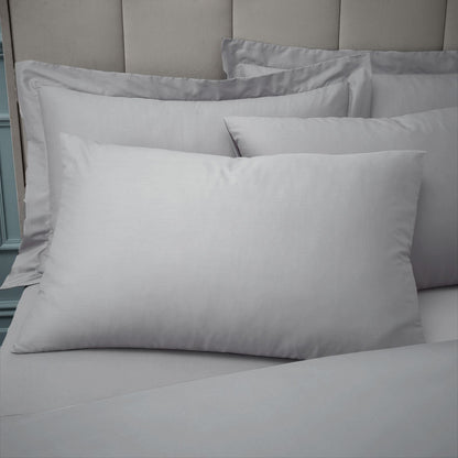 Bianca 180 Thread Count Egyptian Cotton Silver Grey Pillow case with envelope closure