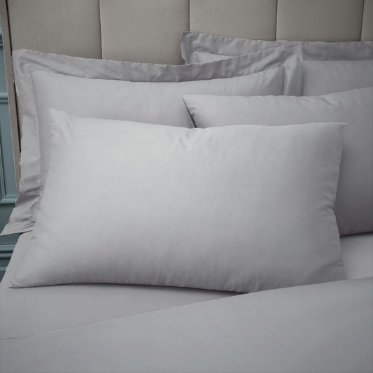 Bianca 180 Thread Count Egyptian Cotton Silver Grey Pillow case with envelope closure