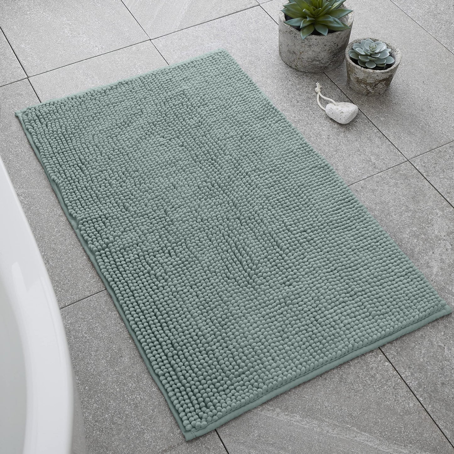 Bobble Sage Green Bath Mat