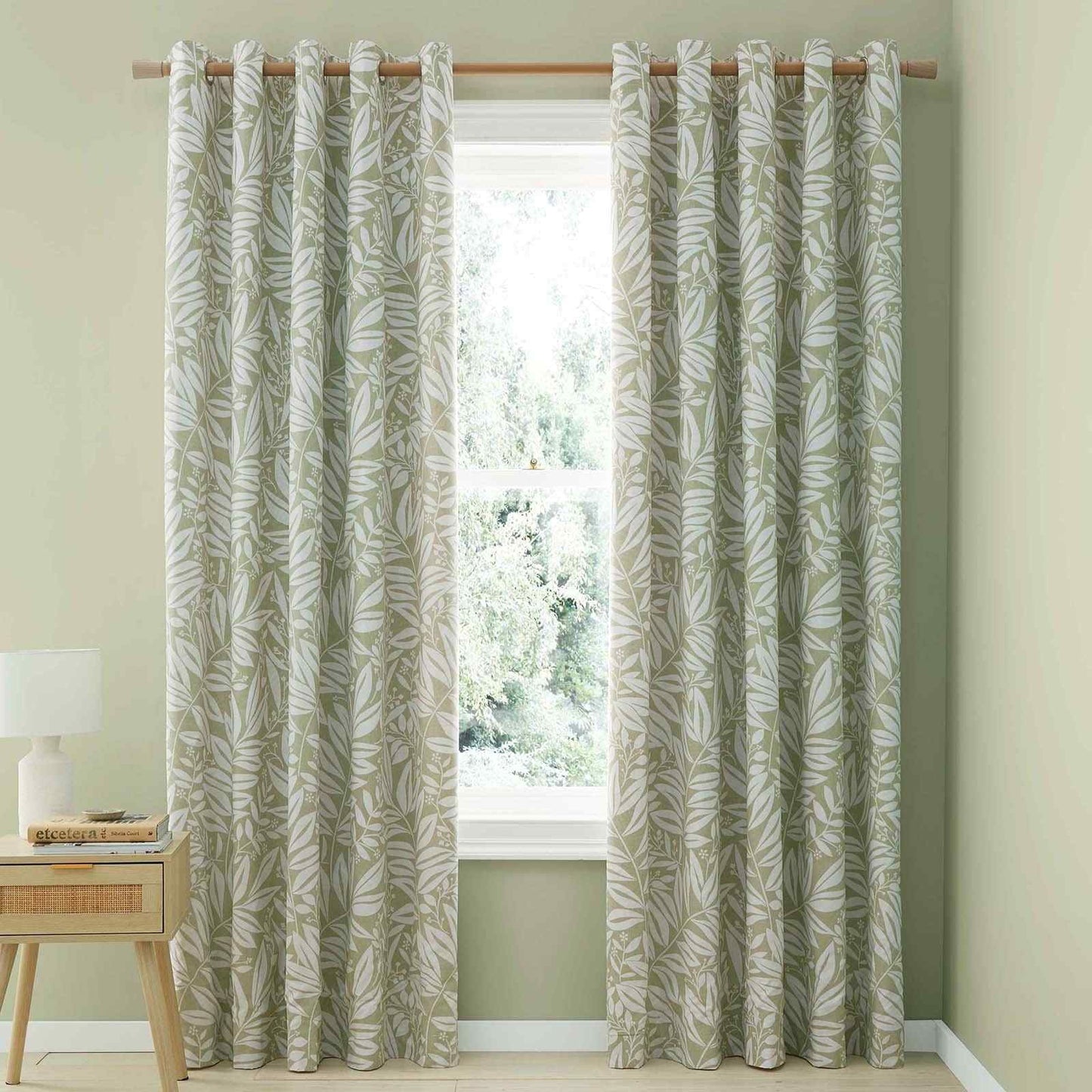 Sorrel Leaf Green Curtains Two Panels - 66x90 Inch