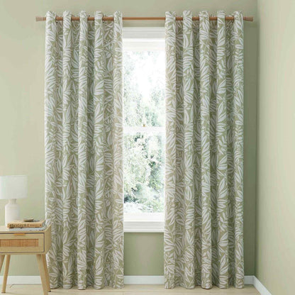 Sorrel Leaf Green Curtains Two Panels - 66x90 Inch
