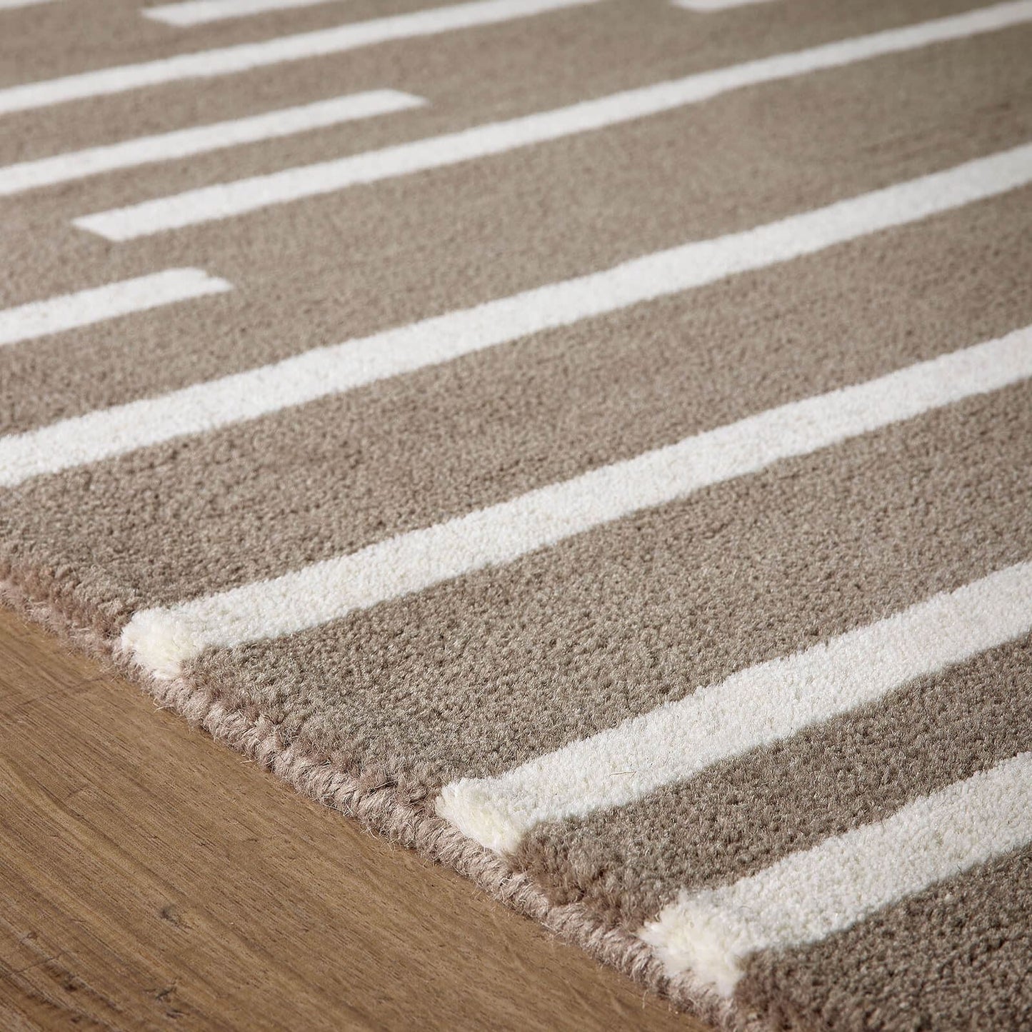 Origins Broken Stripe Beige Rug