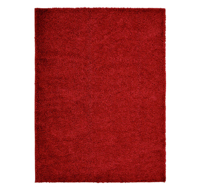 Jazz Shaggy Red Plain Rug