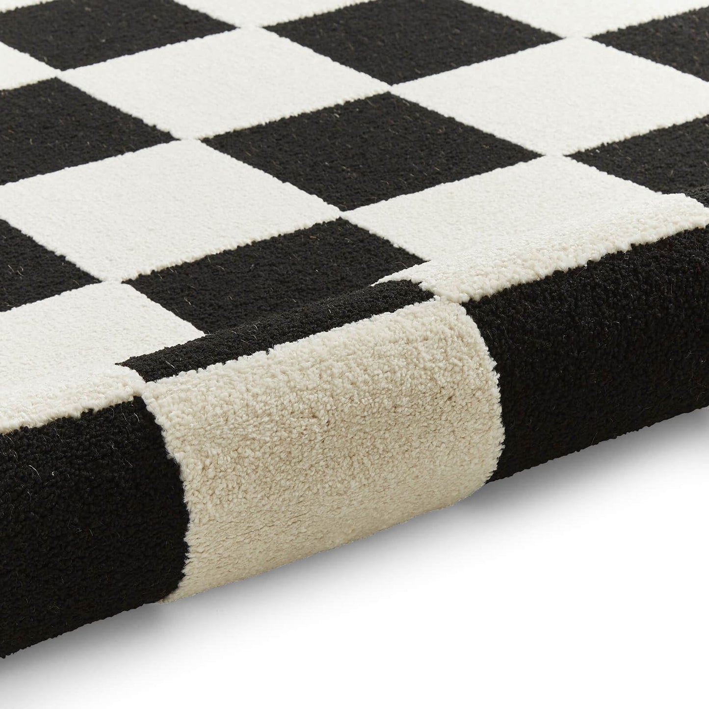 Elio 69924 Black/White Modern Geometric Rug