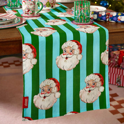 Eleanor Bowmer Santa Cotton Reversible Dining Table Runner Bright - 40x250cm