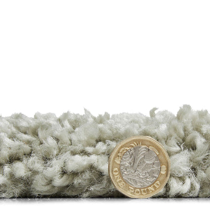 Sierra 9000 Pastel Green Shaggy Rug