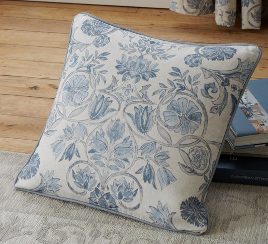 Averie Blue Filled Cushion
